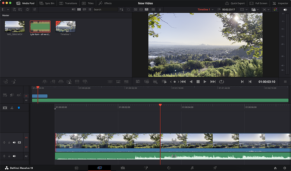DaVinci Resolve: A Free Professional Option