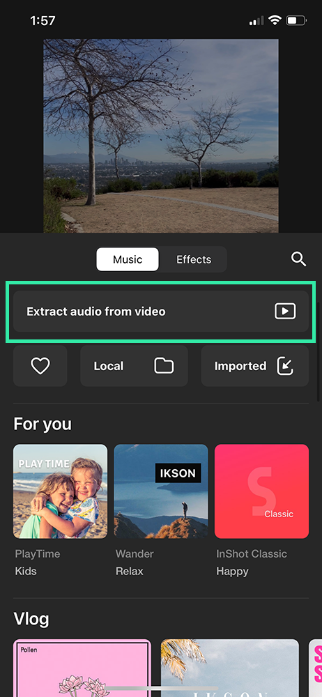 How to Add Music to InShot Videos (Easy Step-by-Step Guide) InShot Video Editor - Extract Audio from Video File