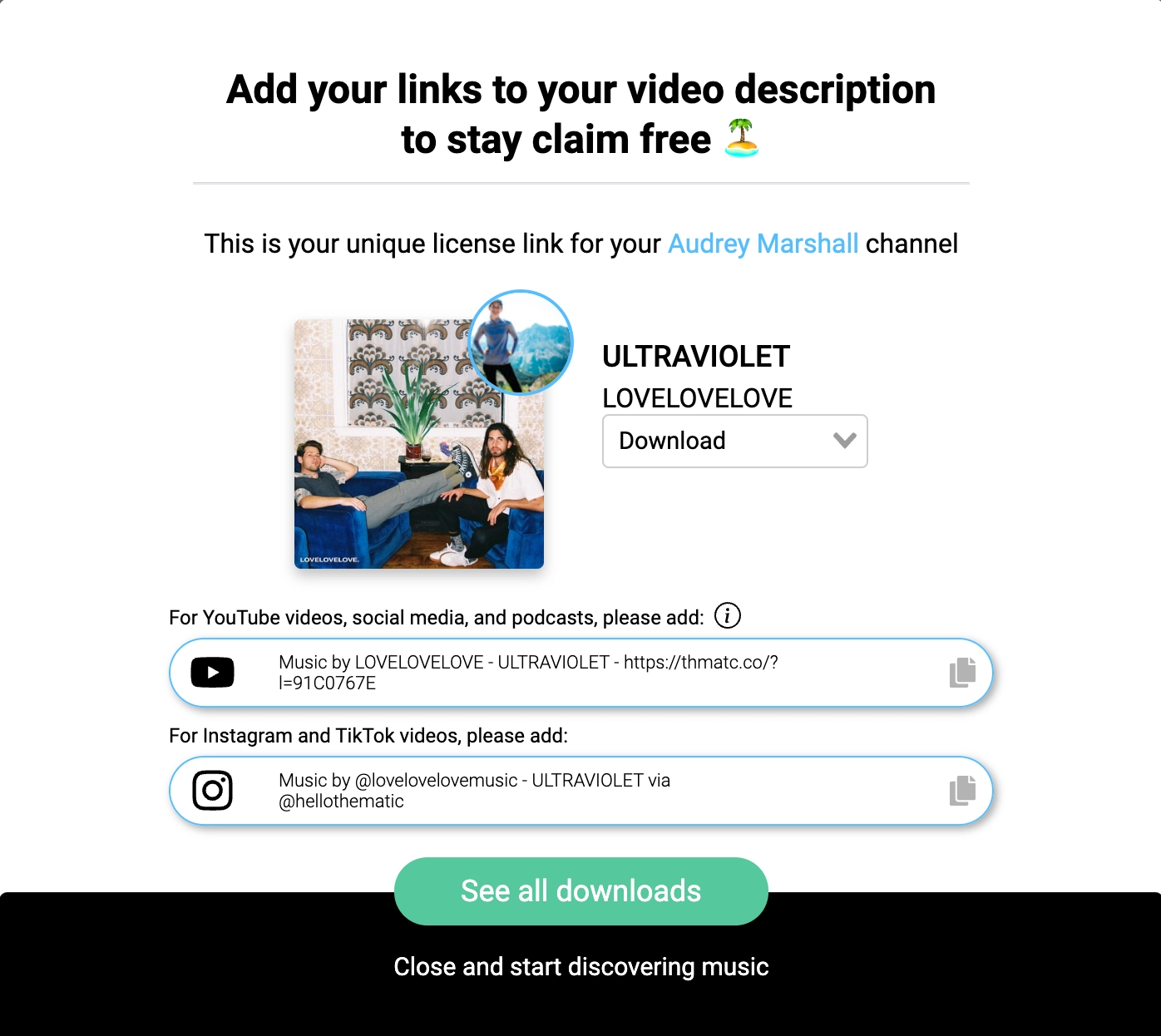 Thematic License Links Thematic License Links